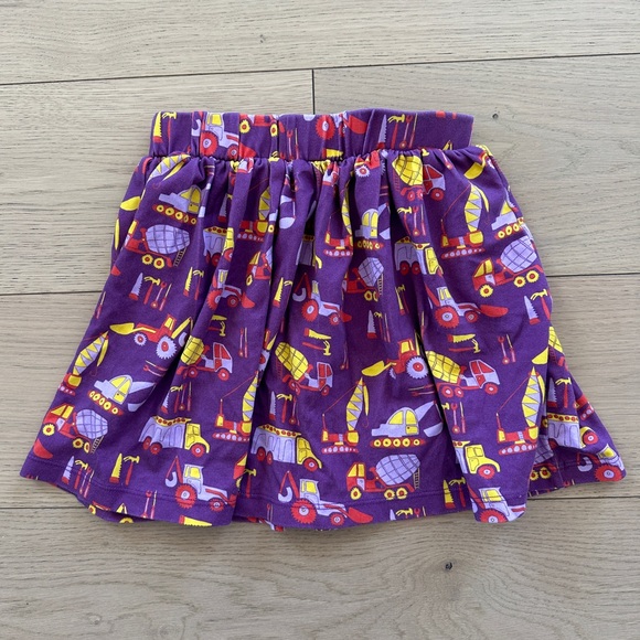 Piccolina Printed Banded Skirt Construction Print Purple - Picture 6 of 6